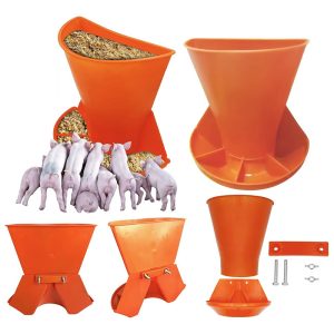 mangiatoia in plastica da parete per suinetti